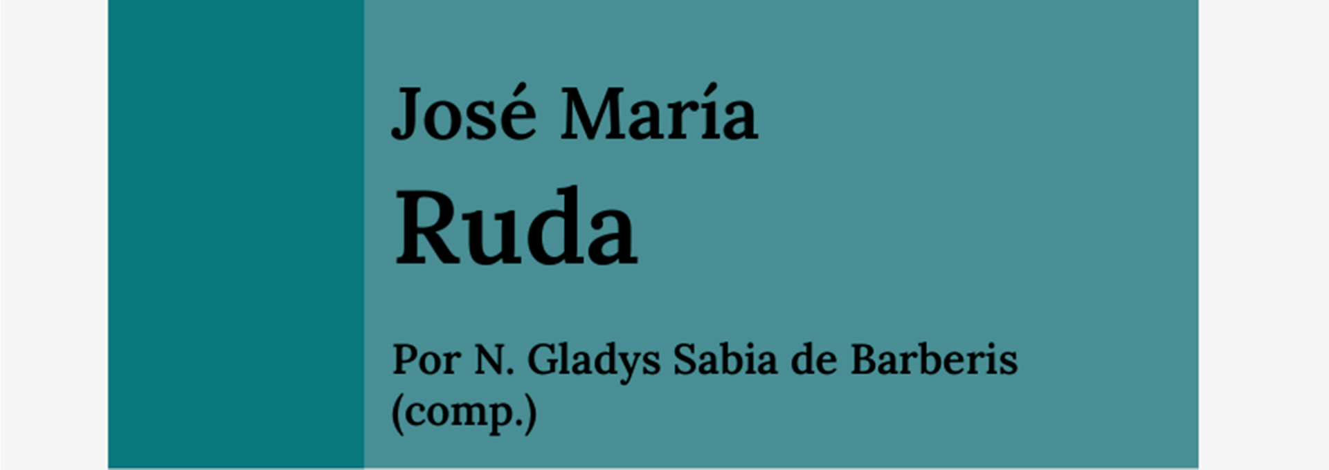 Nº 24. José María Ruda - Reedición