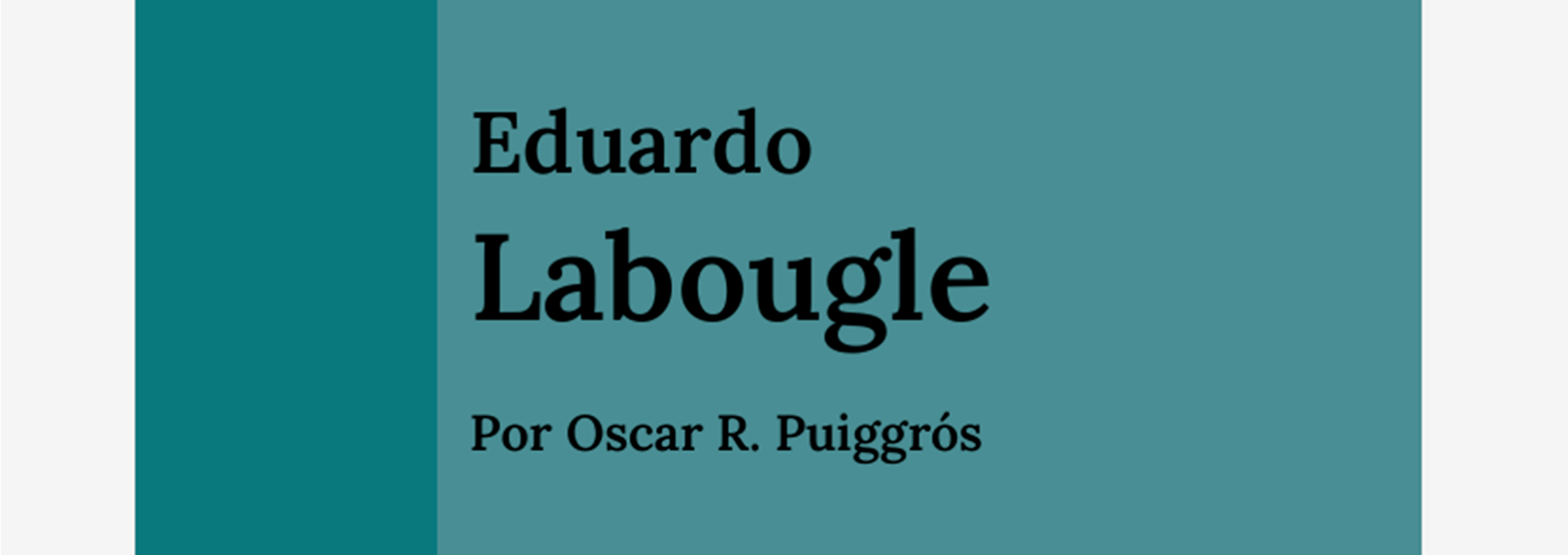 Nº 15. Eduardo Labougle - Reedición