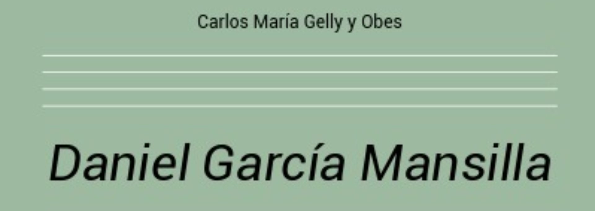 Nº 22. Daniel García Mansilla
