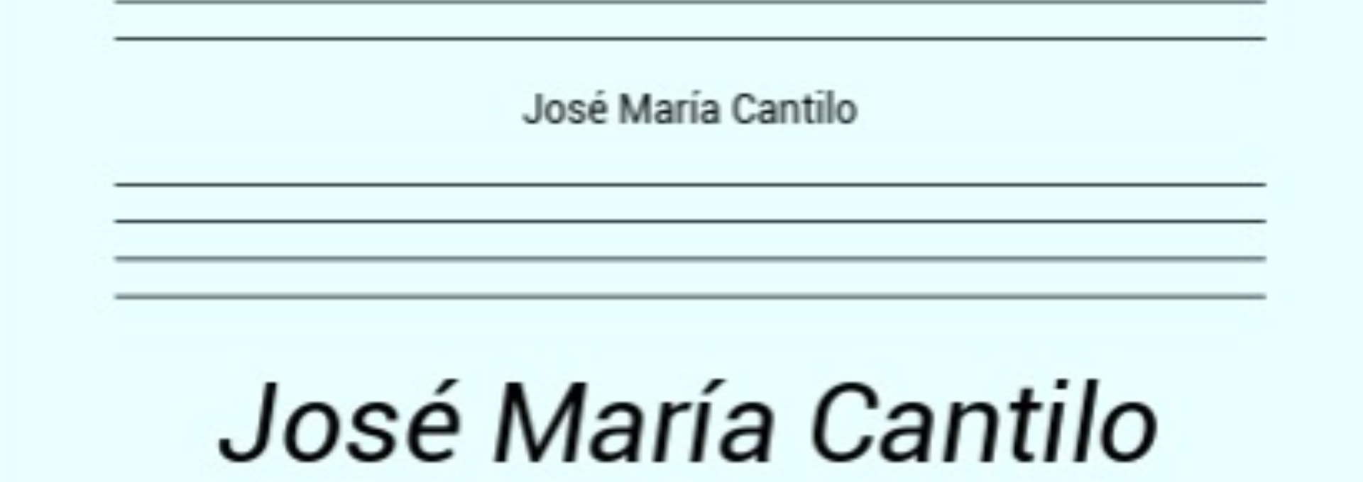 Nº 16. José María Cantilo